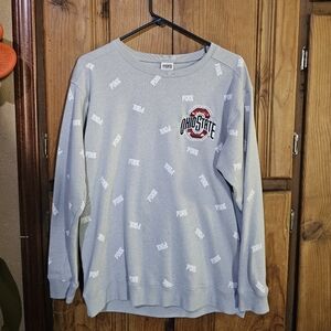 PINK Victoria's Secret Gray Ohio State Crewneck Sweater